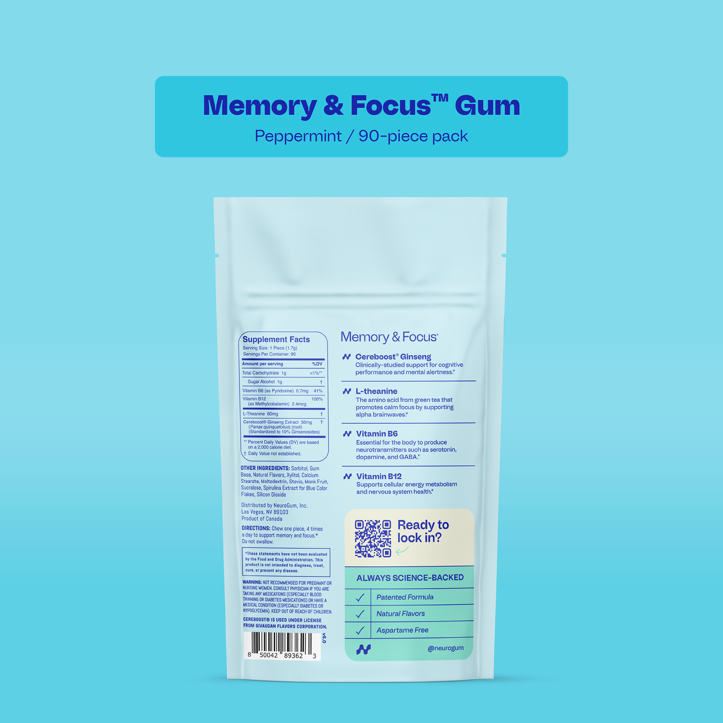 Mind & Momentum Extra Strength Gum