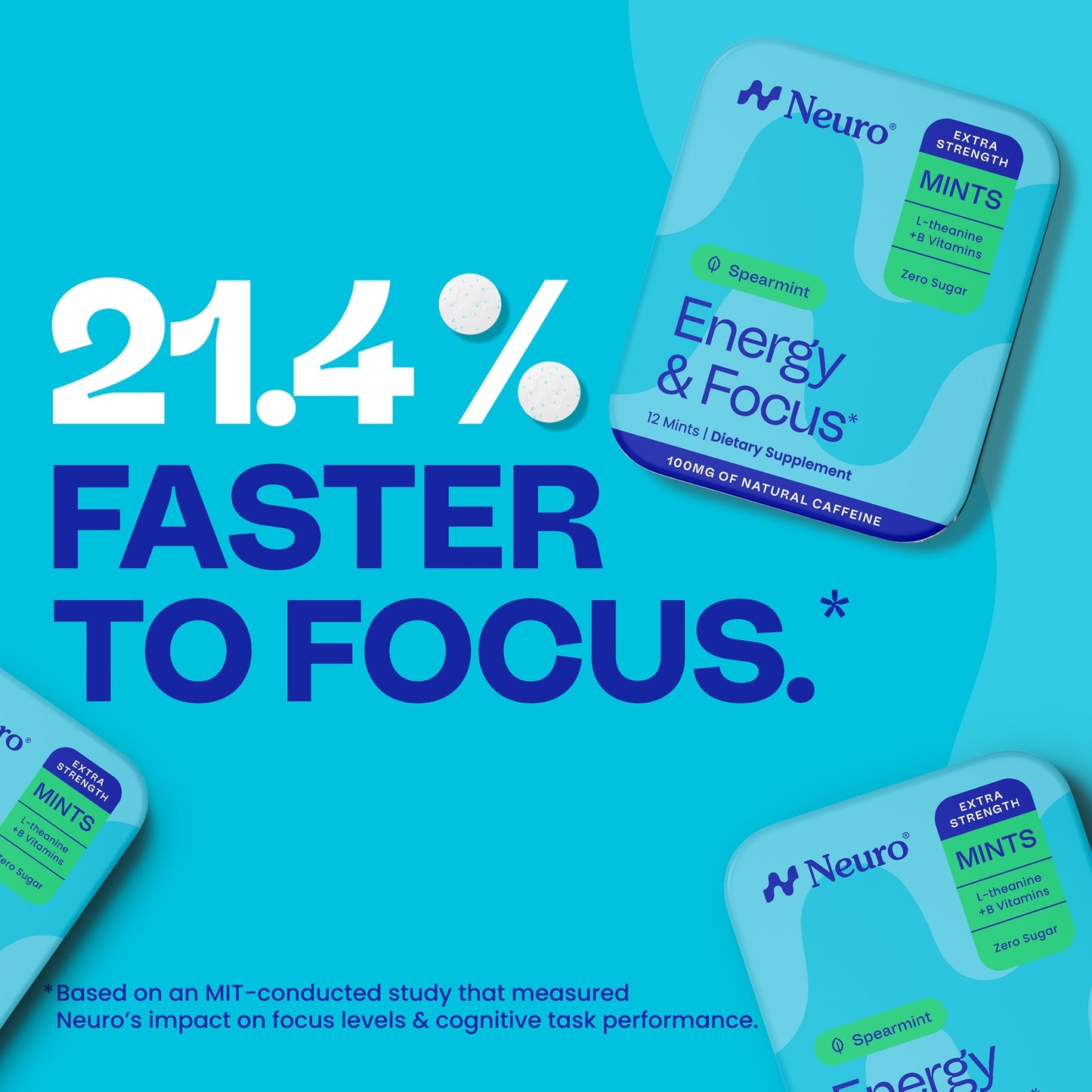 Extra Strength Energy & Focus™ Mints