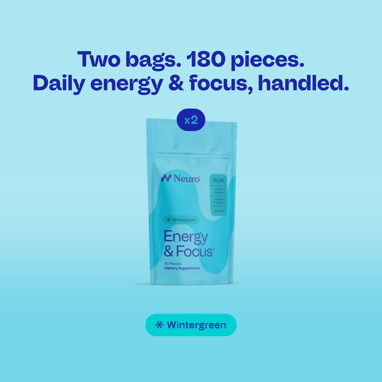 Energy & Focus™ Gum – Watermelon